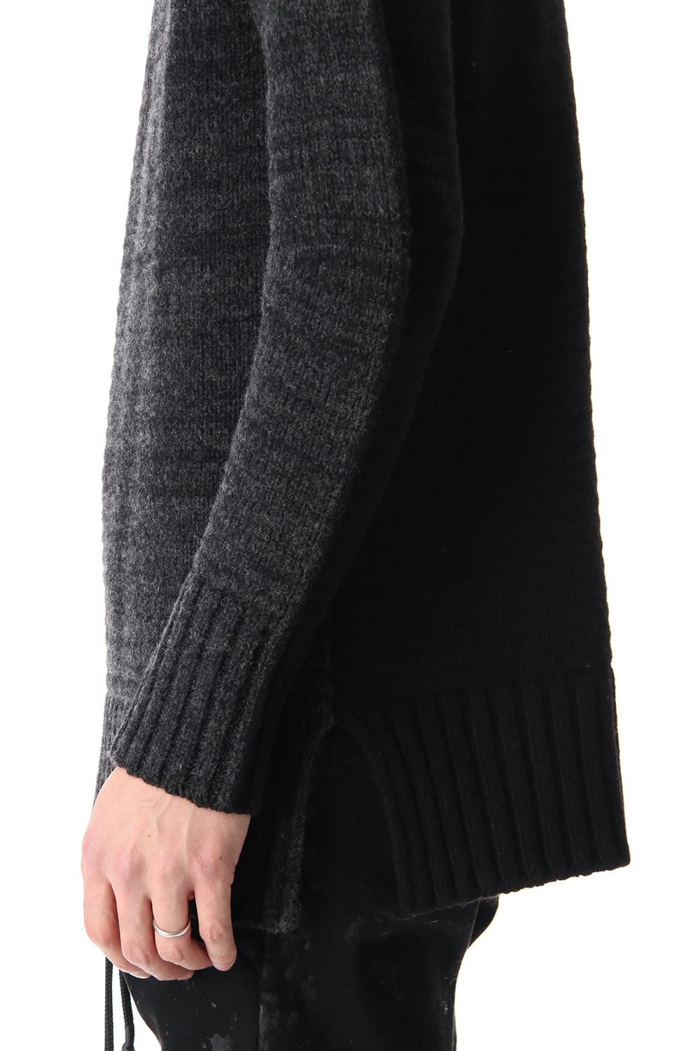 DOUBLEFACE KNIT JERSEY Black×C.Gray