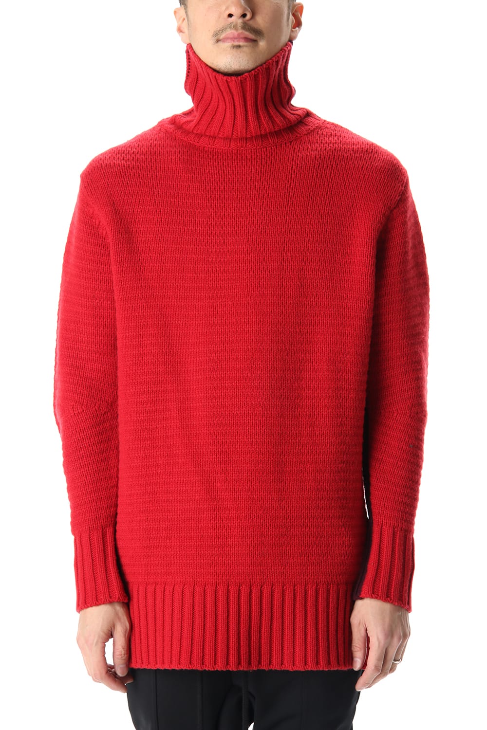 DOUBLEFACE KNIT JERSEY Red×Burgundy