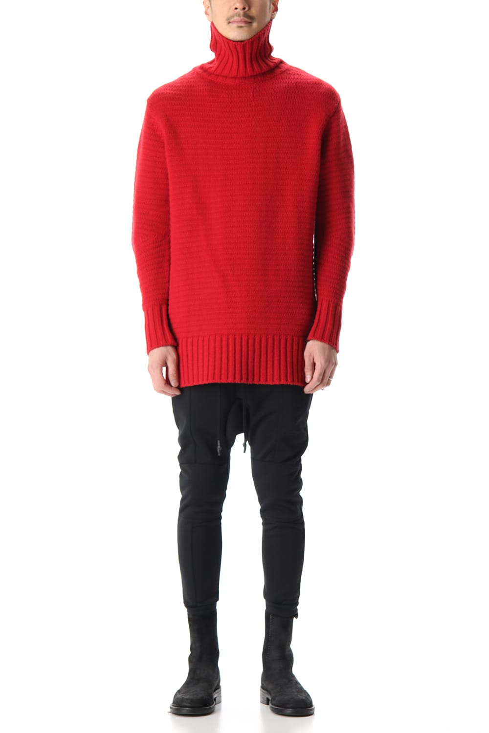 DOUBLEFACE KNIT JERSEY Red×Burgundy