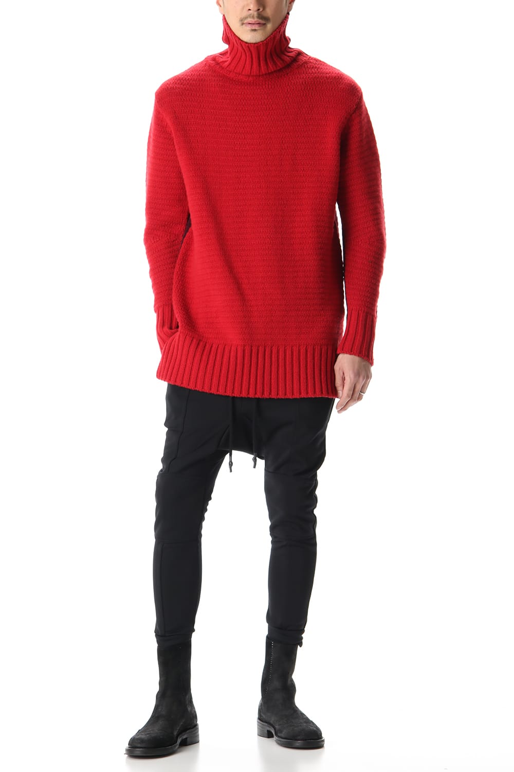 DOUBLEFACE KNIT JERSEY Red×Burgundy