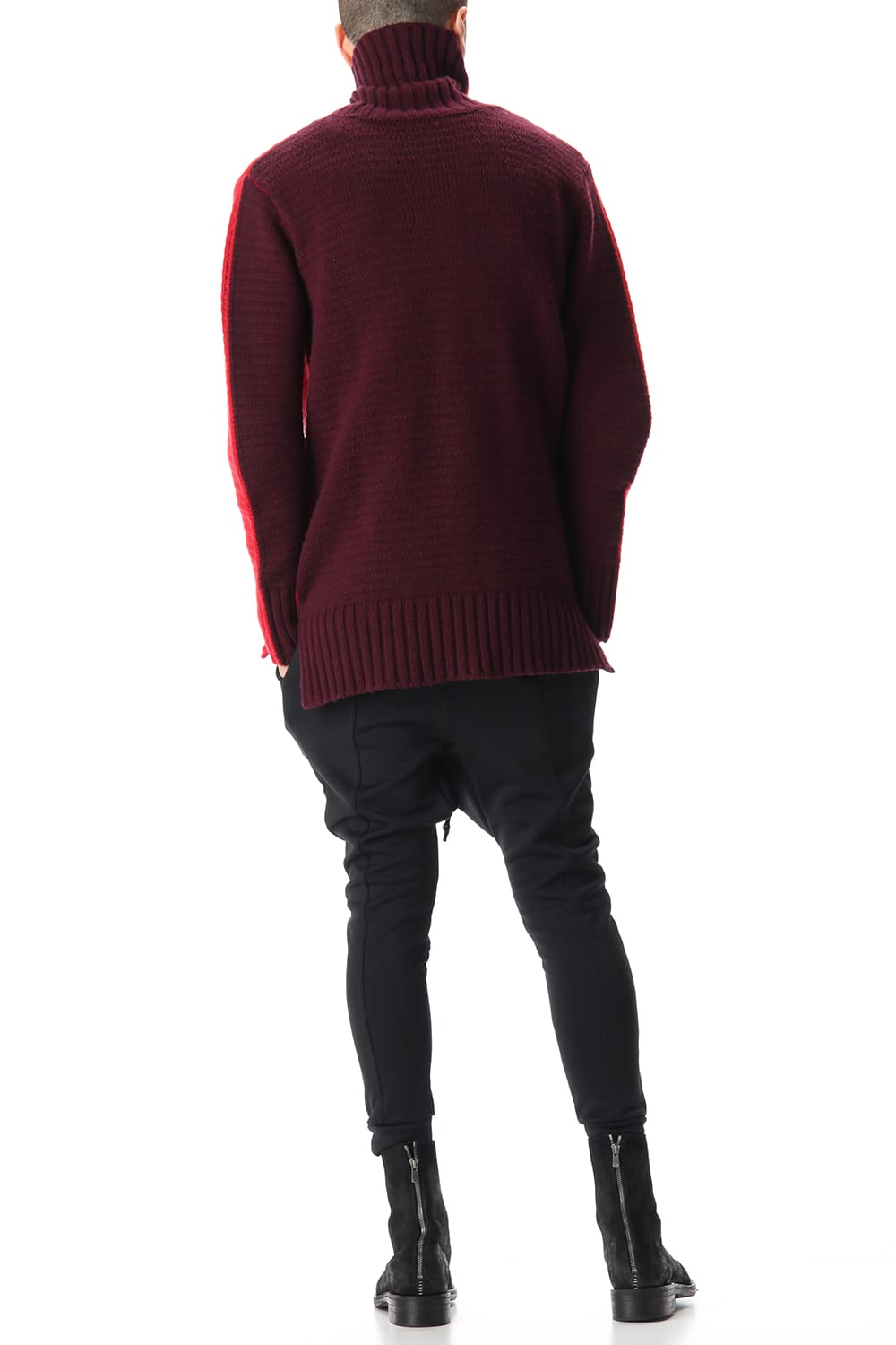 DOUBLEFACE KNIT JERSEY Red×Burgundy