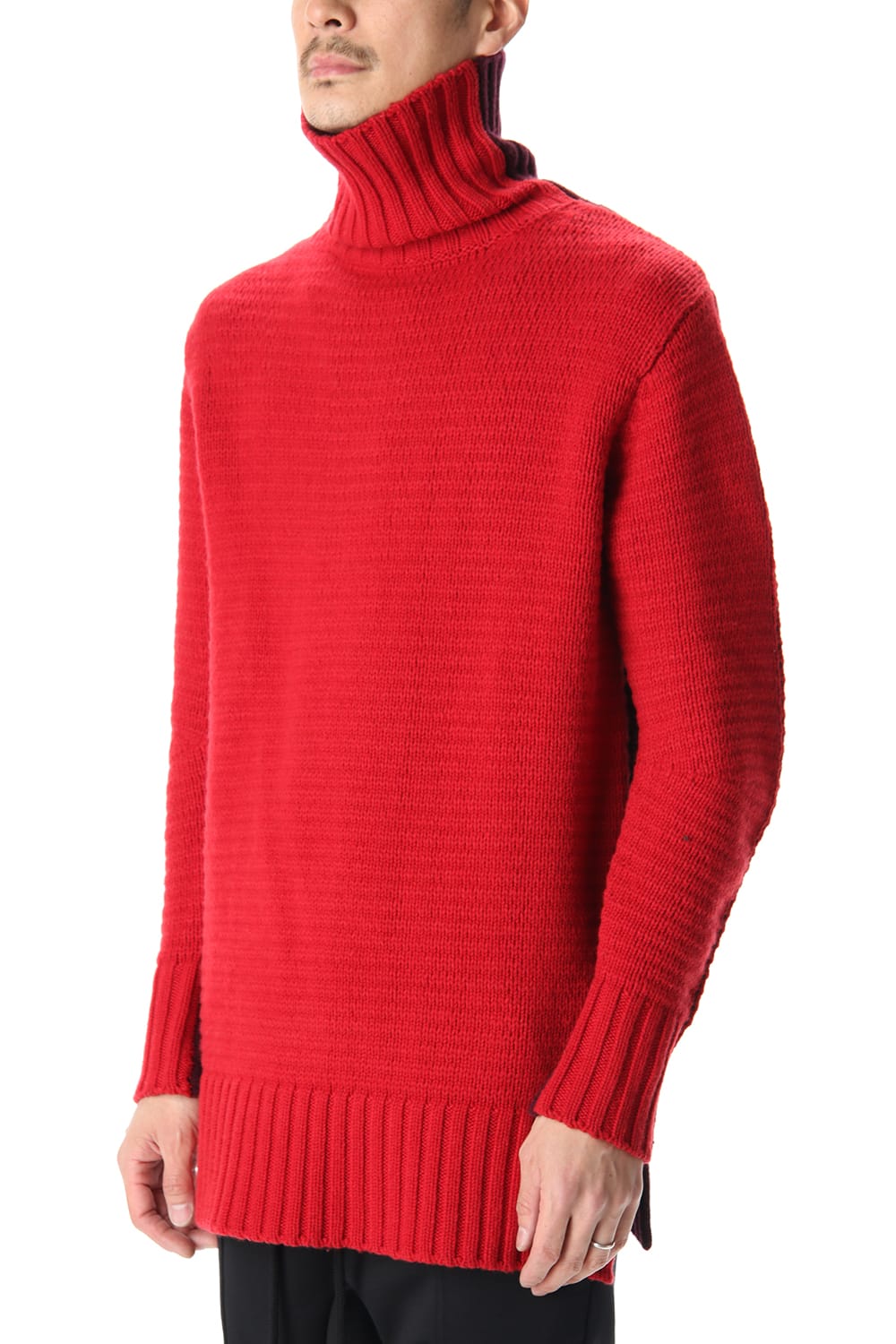 DOUBLEFACE KNIT JERSEY Red×Burgundy