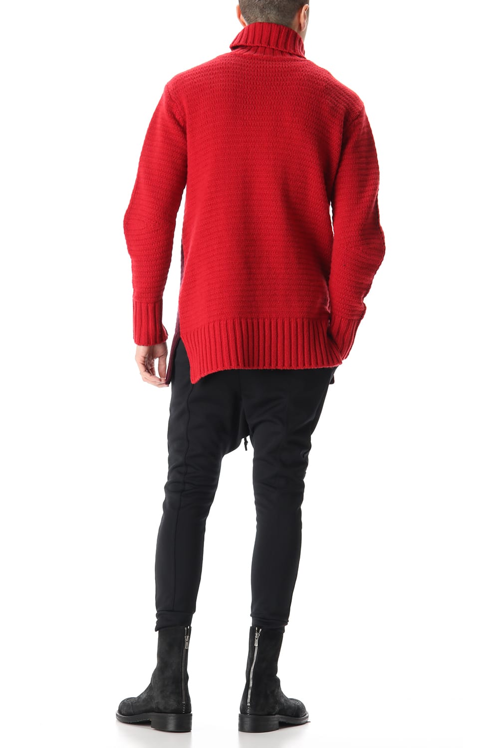 DOUBLEFACE KNIT JERSEY Red×Burgundy