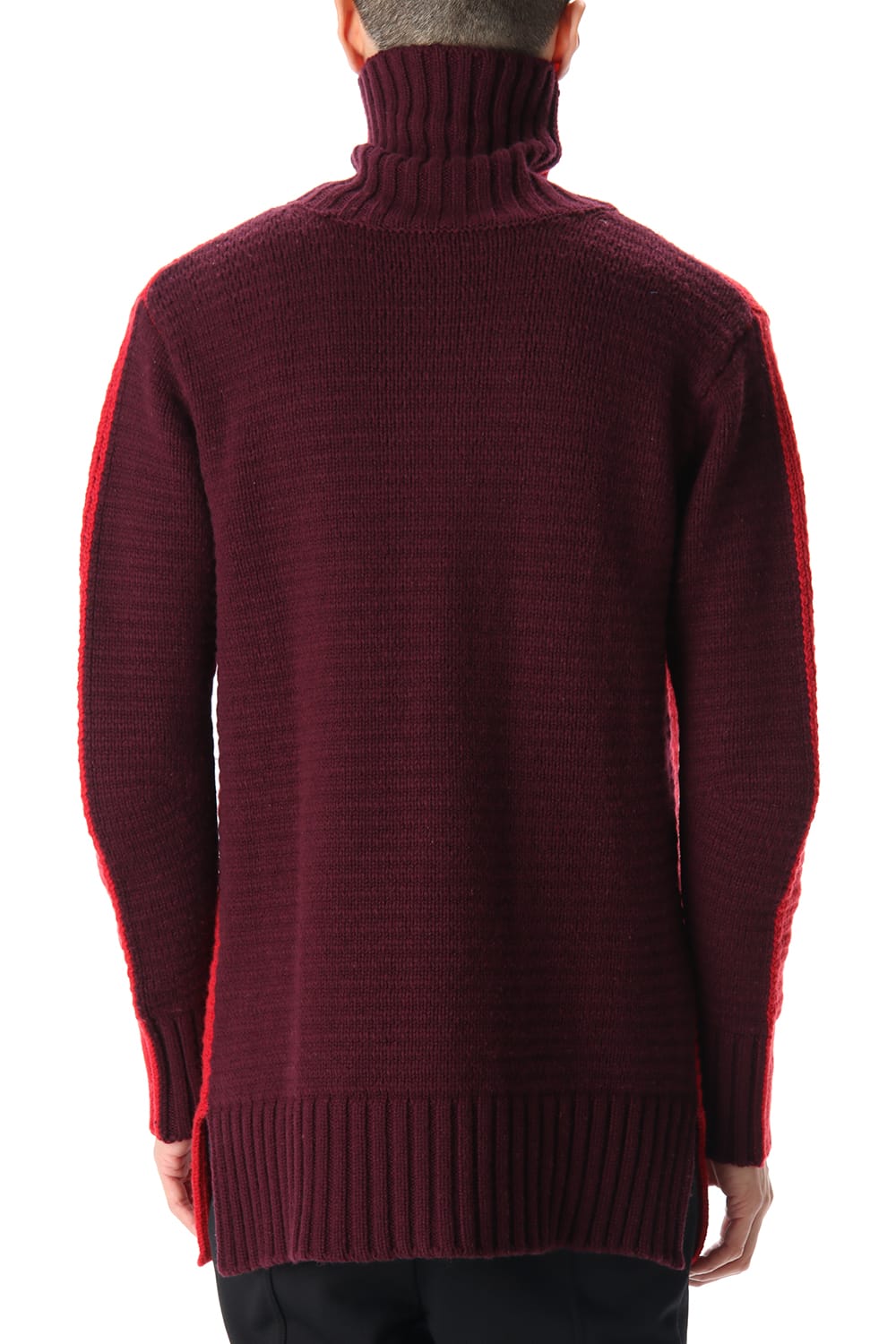 DOUBLEFACE KNIT JERSEY Red×Burgundy