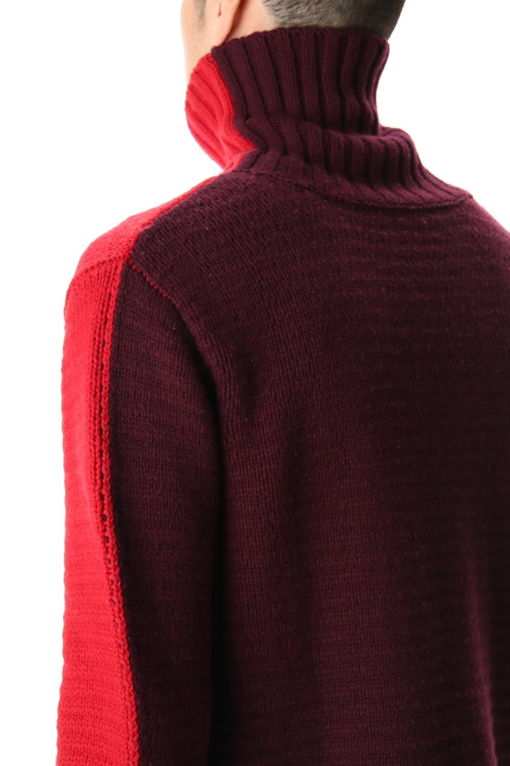 DOUBLEFACE KNIT JERSEY Red×Burgundy