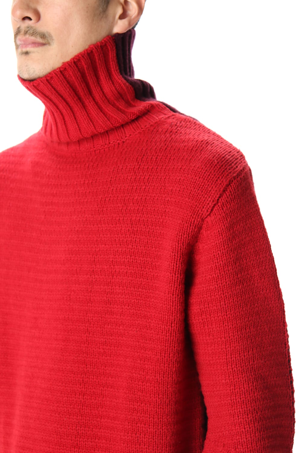 DOUBLEFACE KNIT JERSEY Red×Burgundy