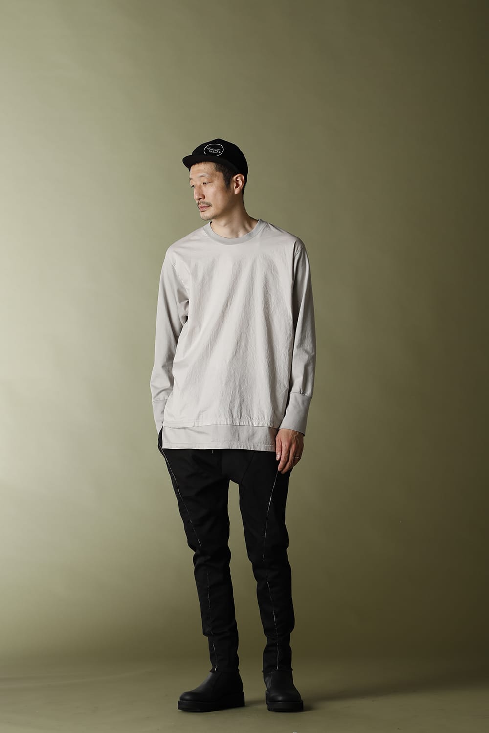 Layered L/S Eiger Gray