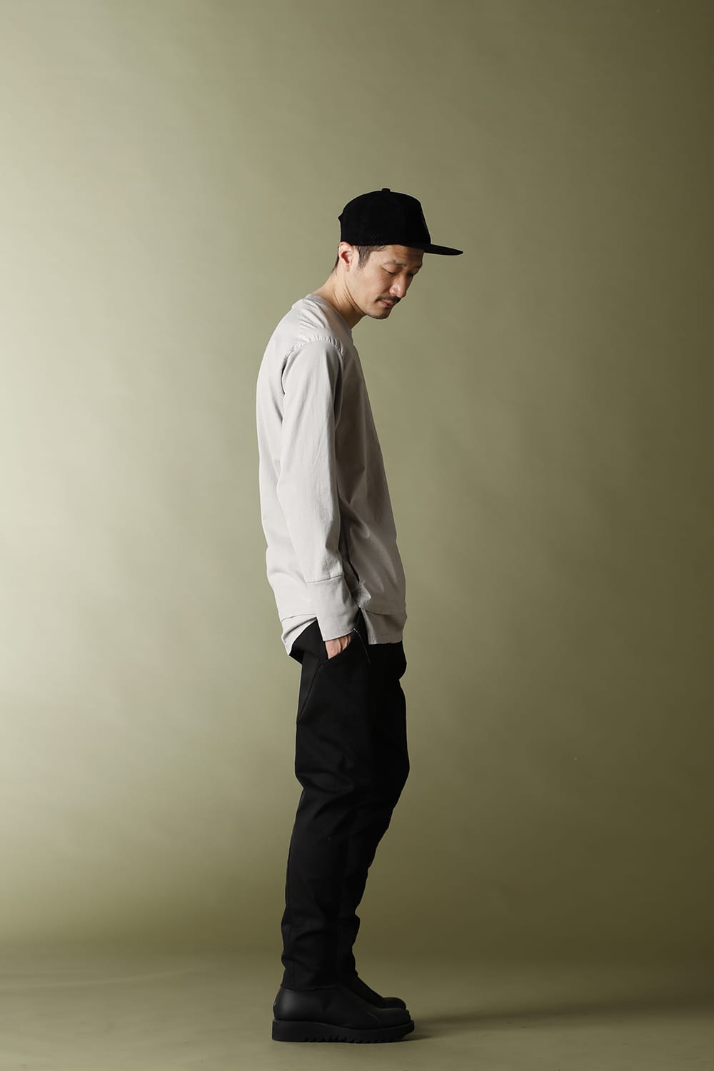 Layered L/S Eiger Gray