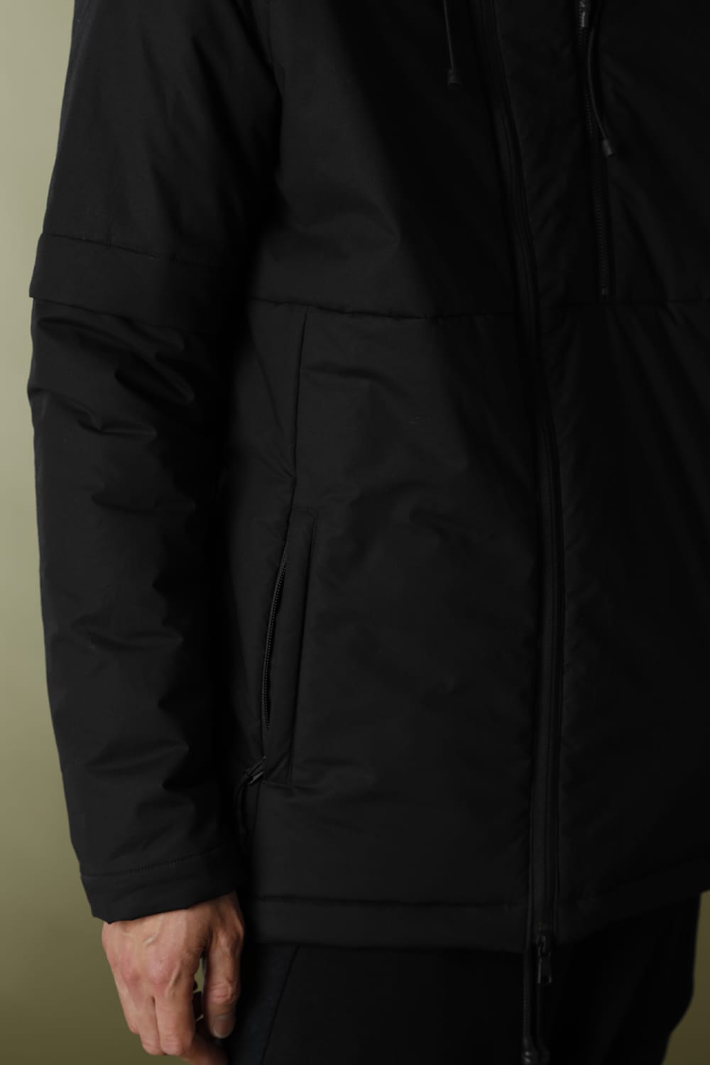 Anorak Hoodie Matt Black