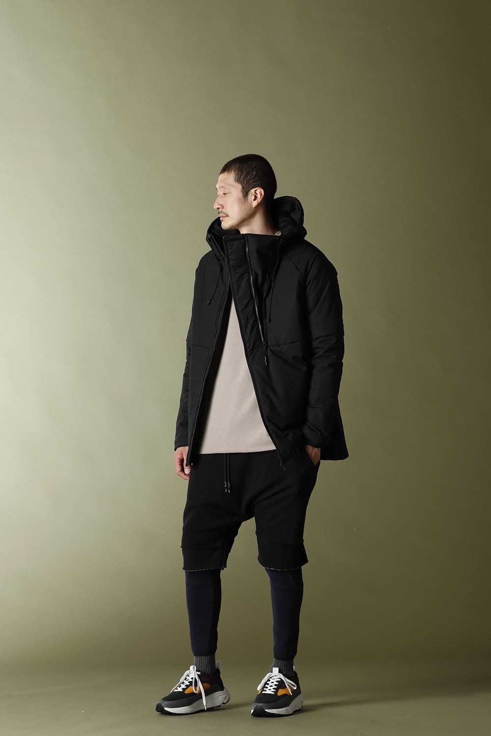 Anorak Hoodie Matt Black