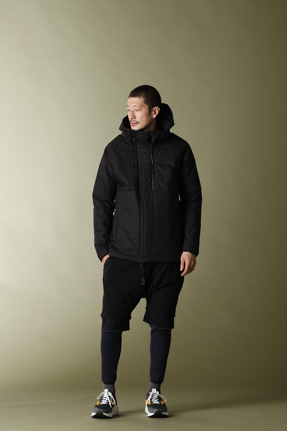 Anorak Hoodie Matt Black