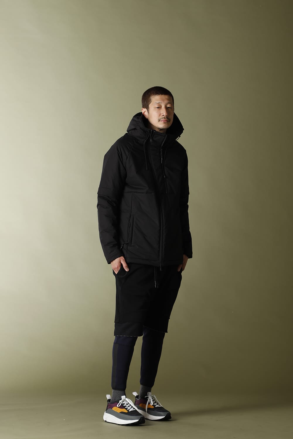 Anorak Hoodie Matt Black