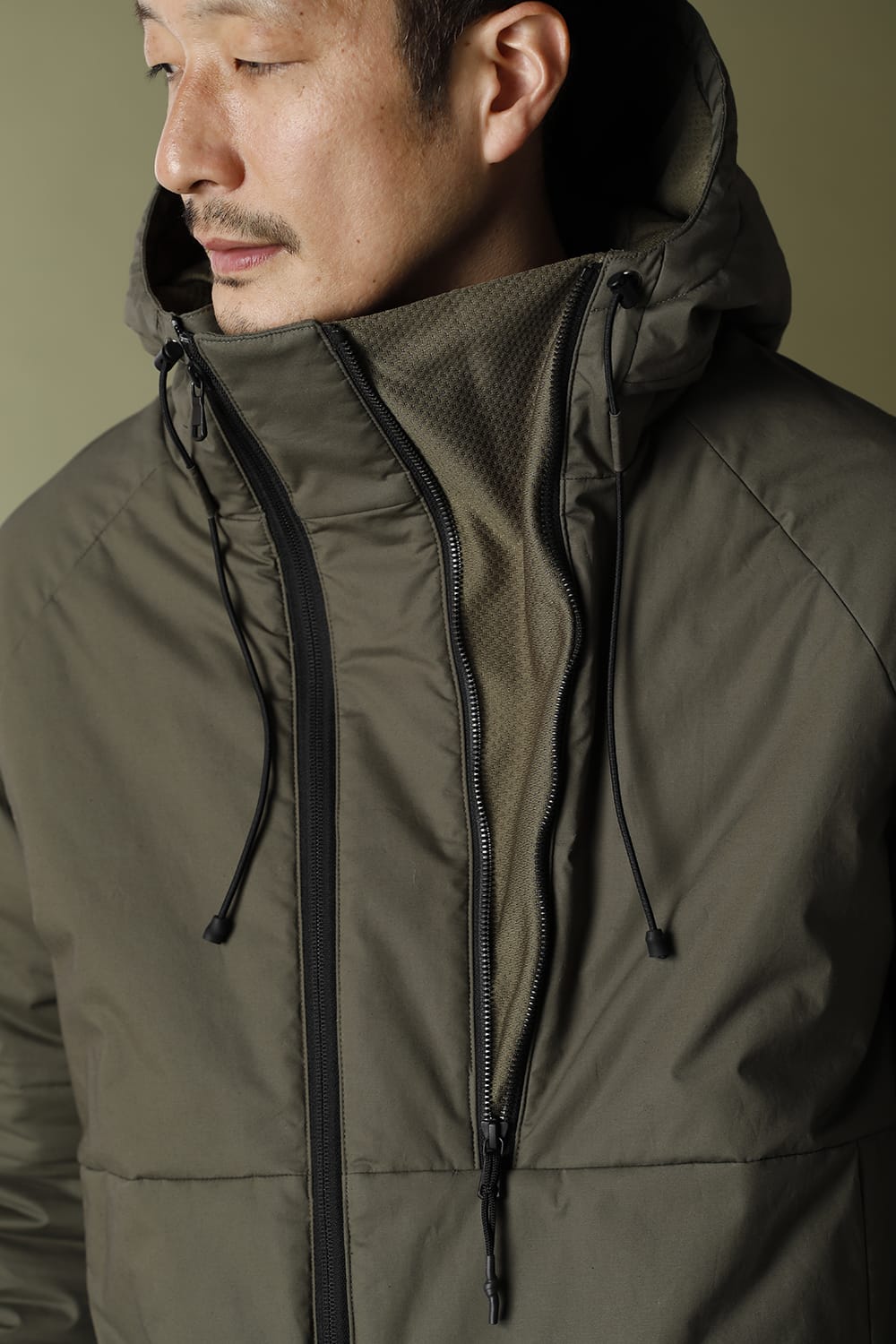 Anorak Hoodie Matt Khaki