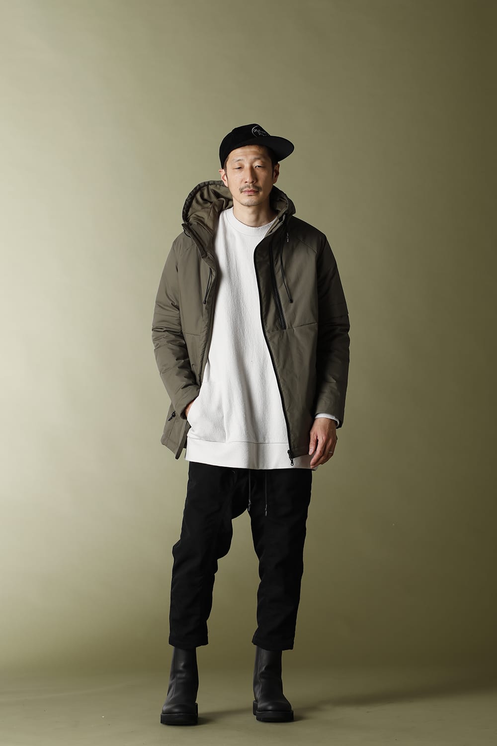 アノラック フーディ Matt Khaki