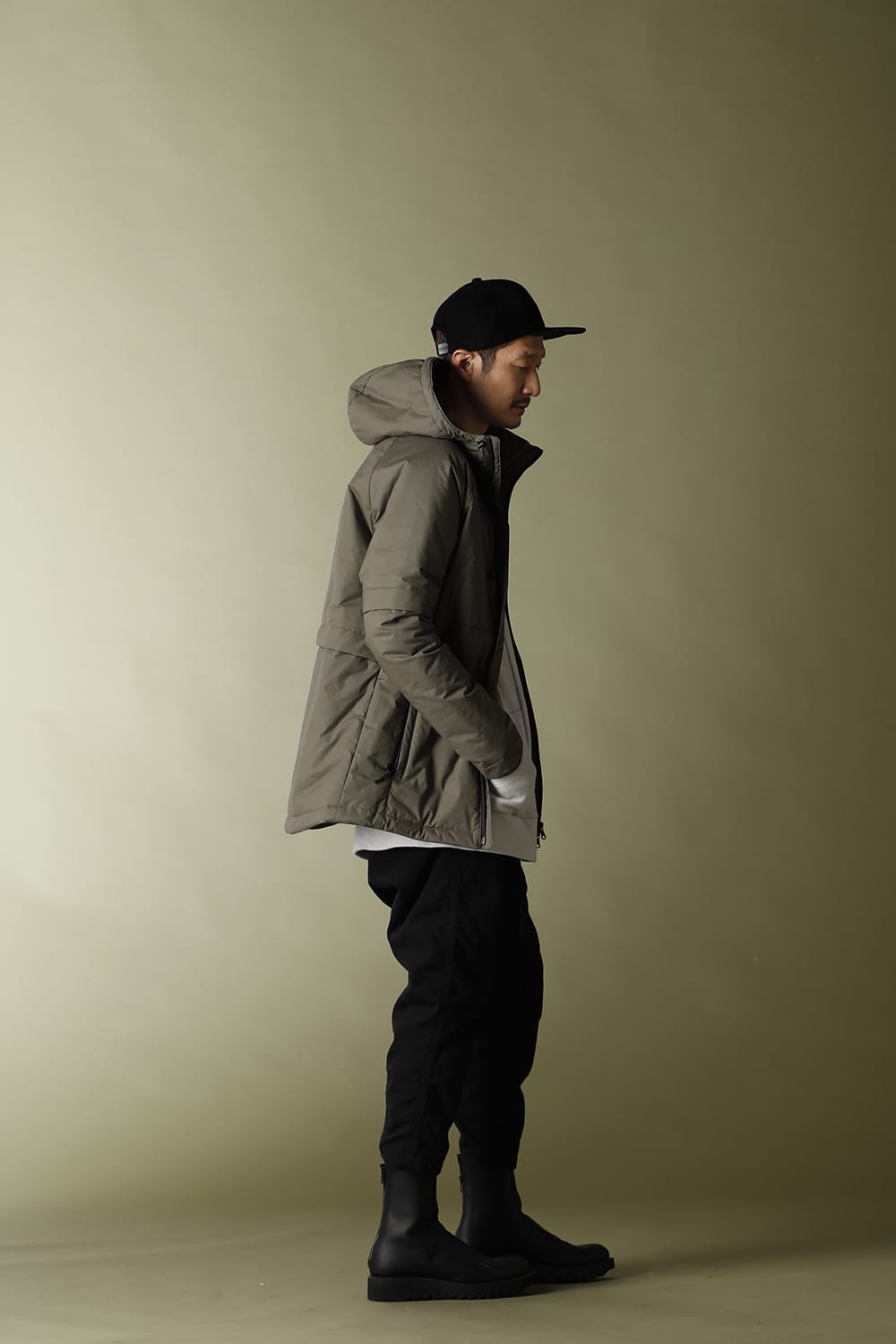 Anorak Hoodie Matt Khaki