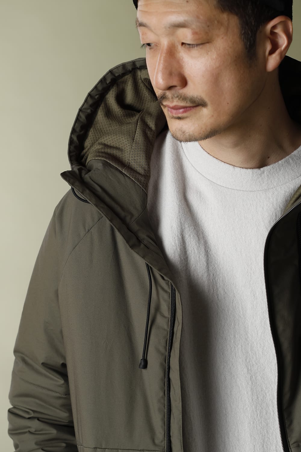 アノラック フーディ Matt Khaki