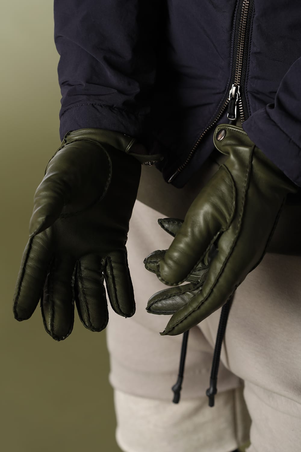 Leather Glove Khaki