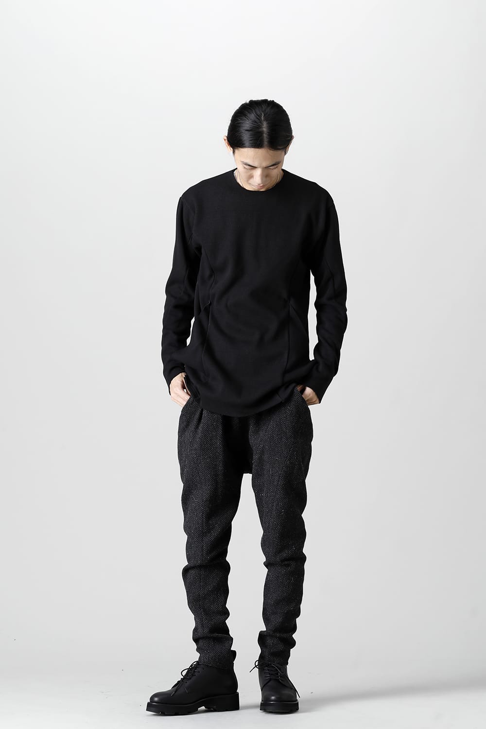 Solid Wool Jersey T.Black