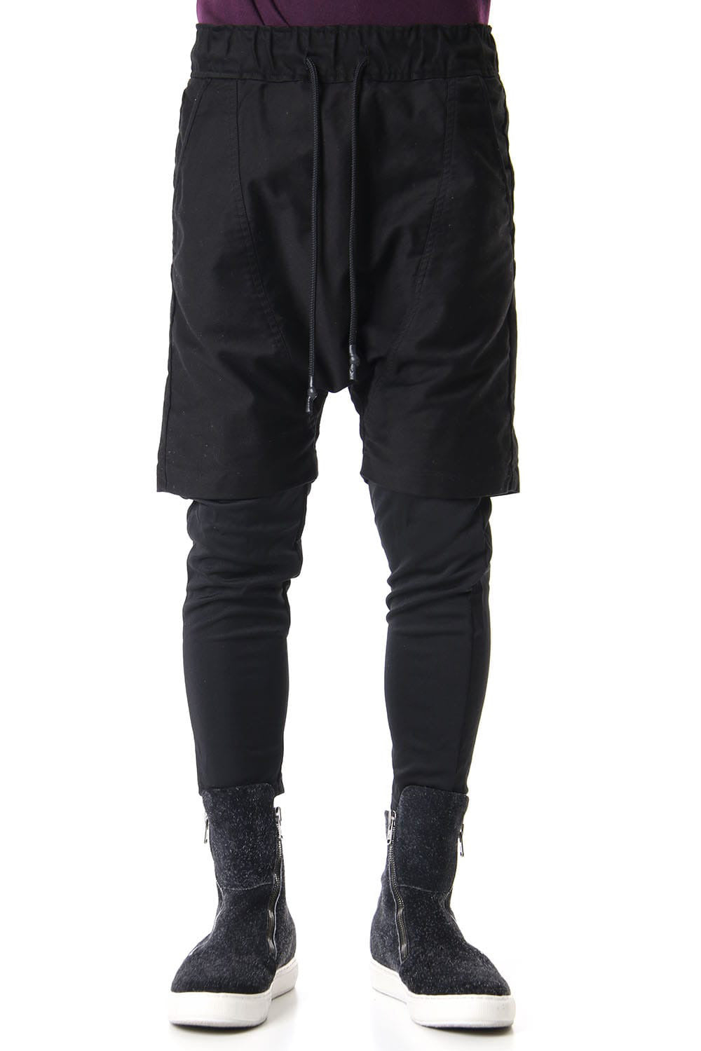 LAYERED SARROUEL PANTS