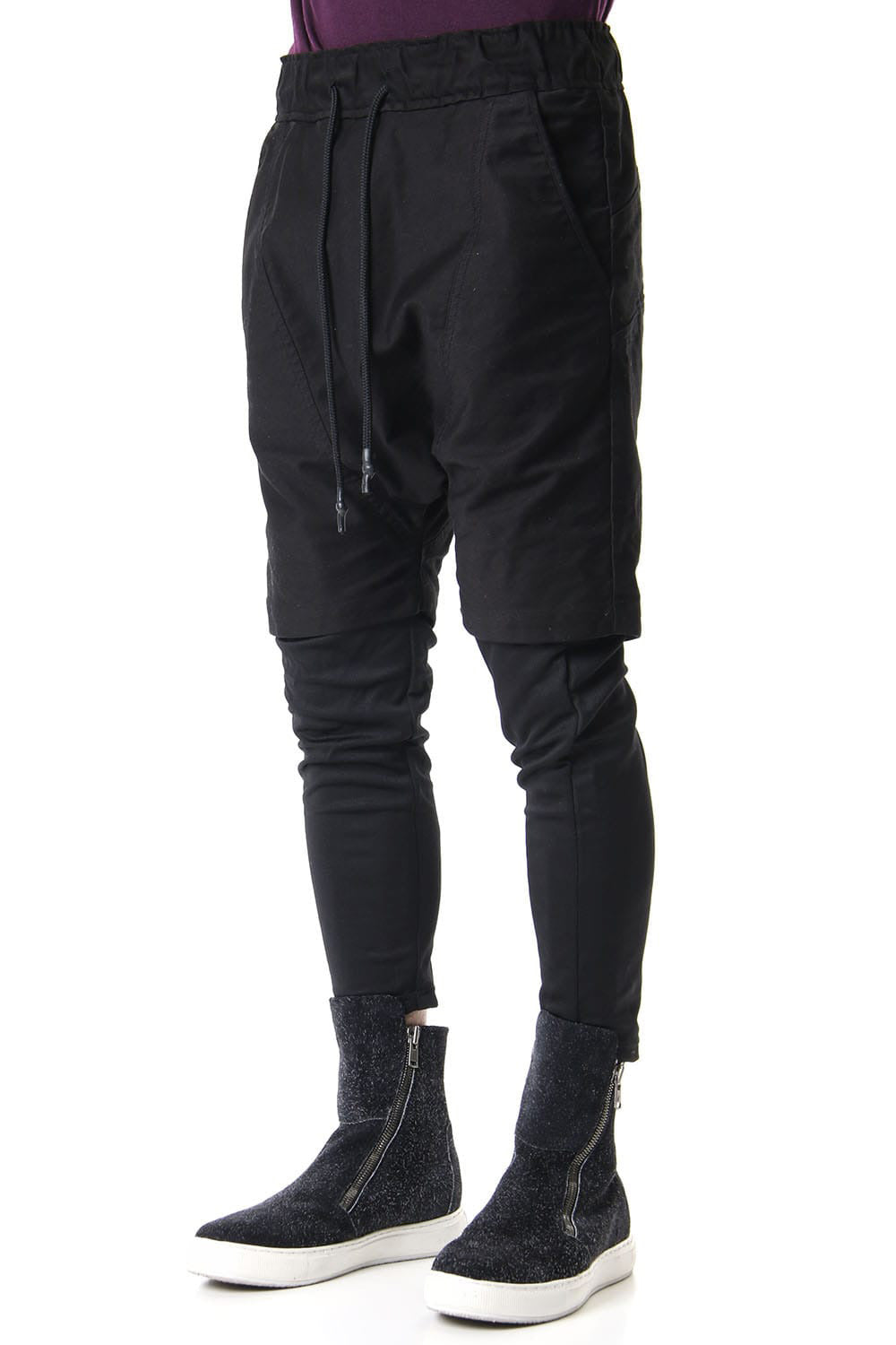 LAYERED SARROUEL PANTS