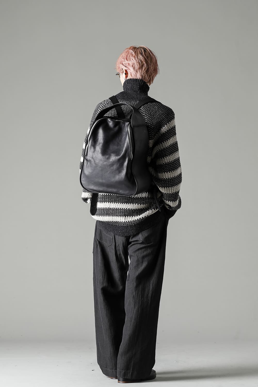 Medium Leather Back Pack - Soft Horse Full Grain Leather - RD03