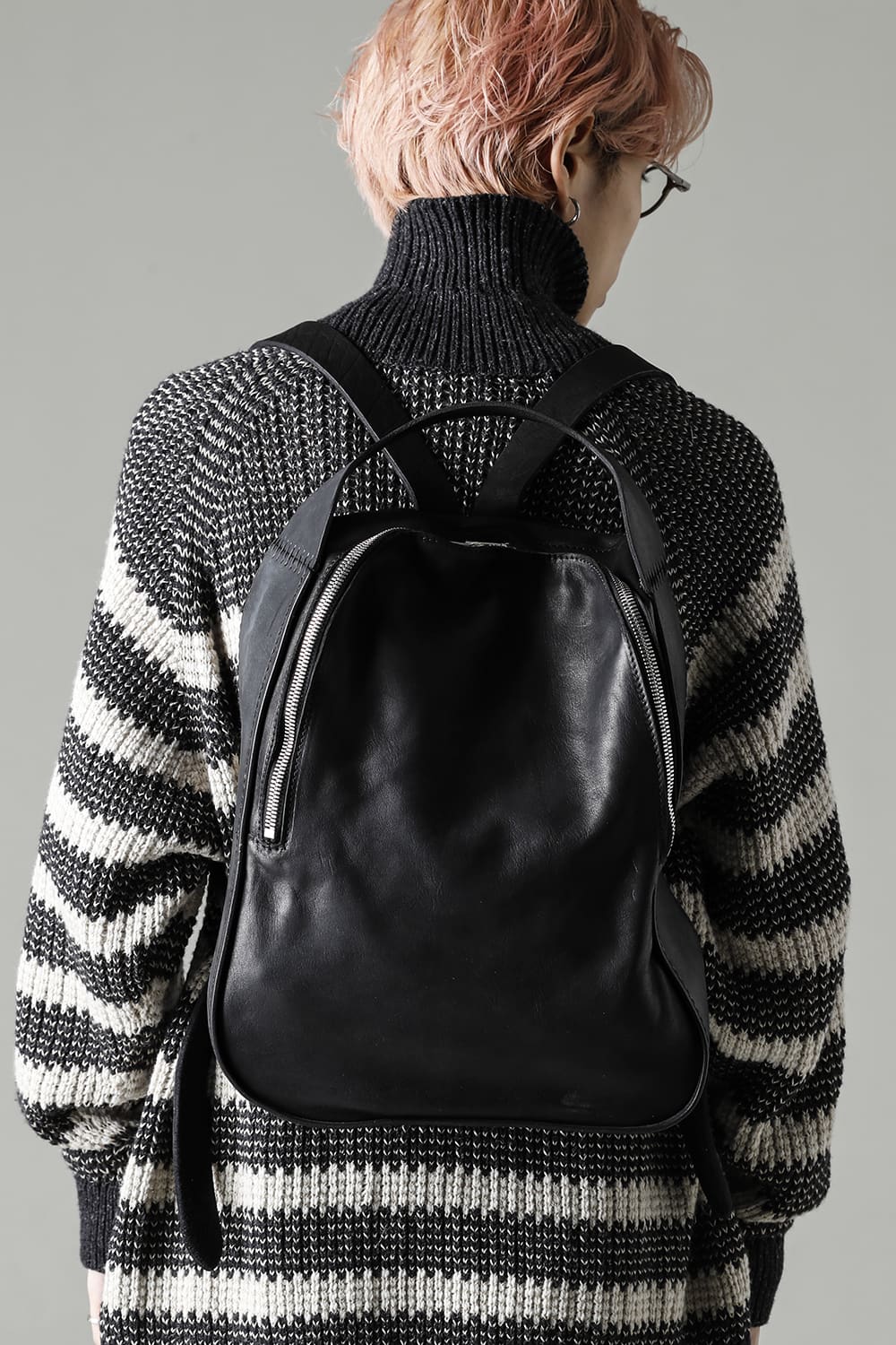 Medium Leather Back Pack - Soft Horse Full Grain Leather - RD03