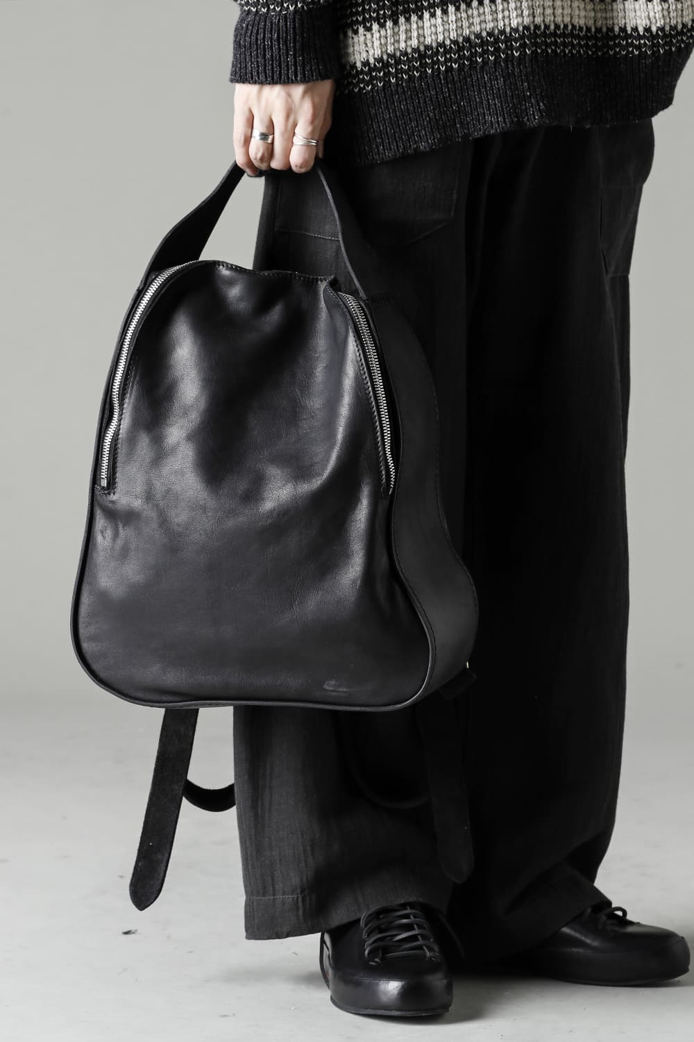 Medium Leather Back Pack - Soft Horse Full Grain Leather - RD03