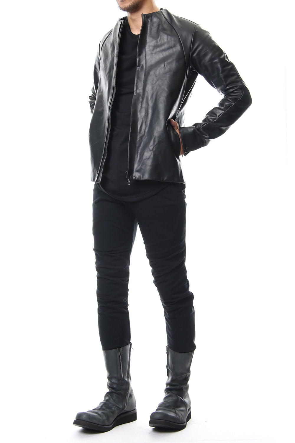 Long Boots Reverse Calf Leather (GUIDI)