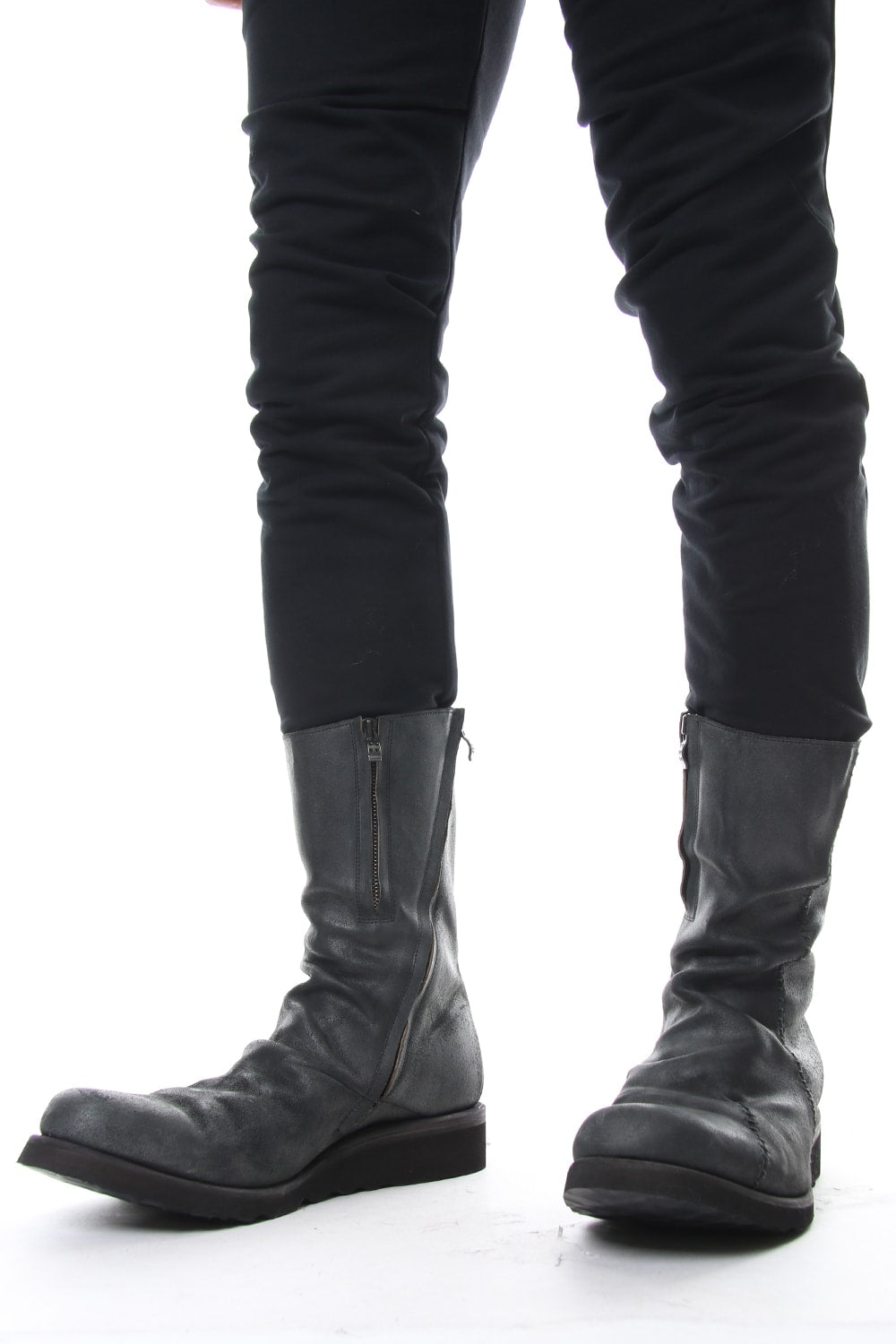 Long Boots Reverse Calf Leather (GUIDI)