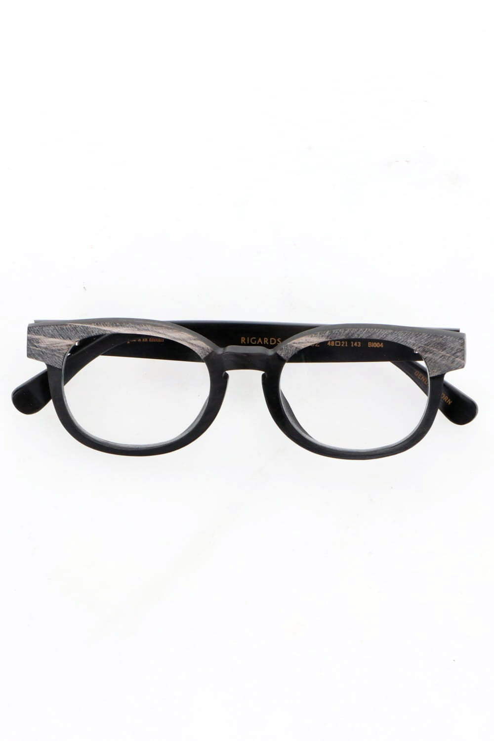 RG0002 Genuine Horn Black&White Sanjuro Clear Lens