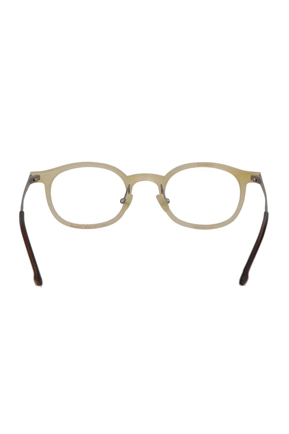 RG0093 Genuine Horn Amber Clear Lens