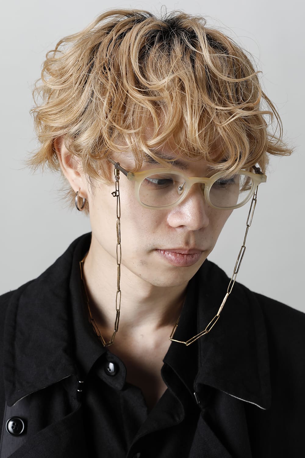 RG0093 Genuine Horn Amber Clear Lens