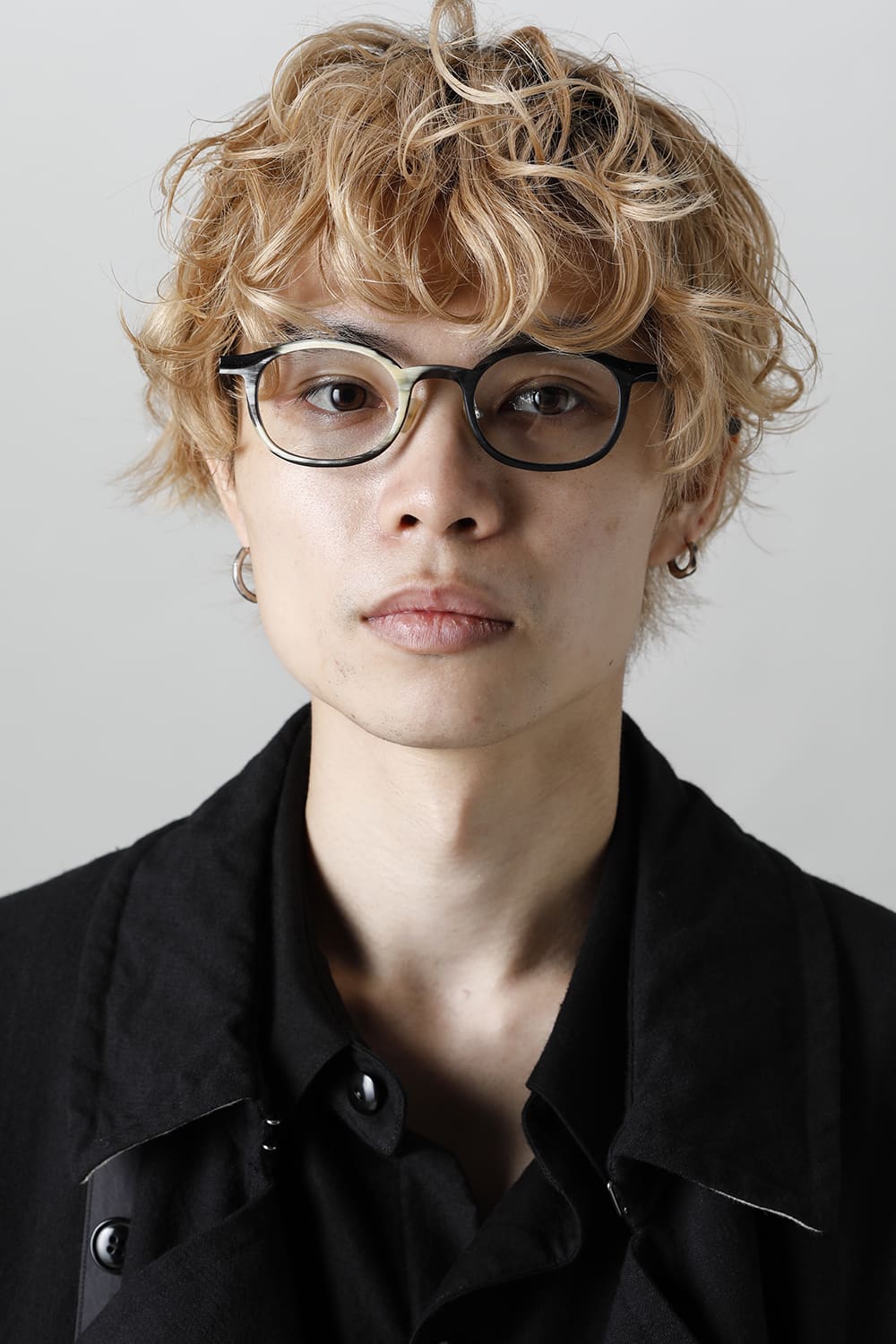 RG0093 Genuine Horn Black&White Clear Lens