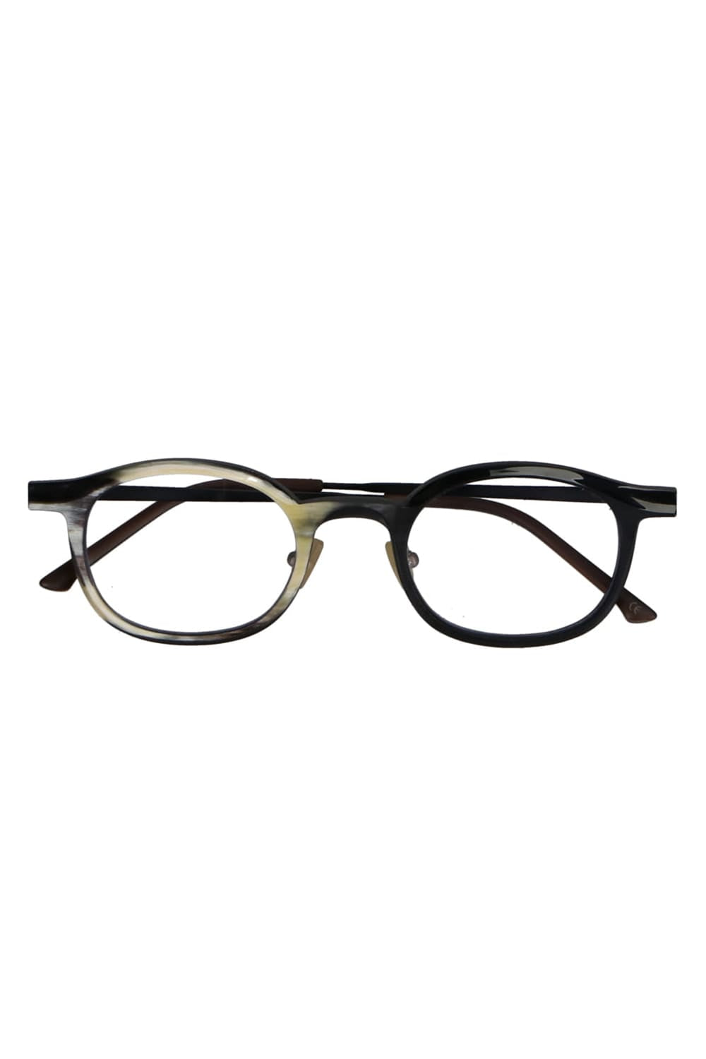 RG0093 Genuine Horn Black&White Clear Lens