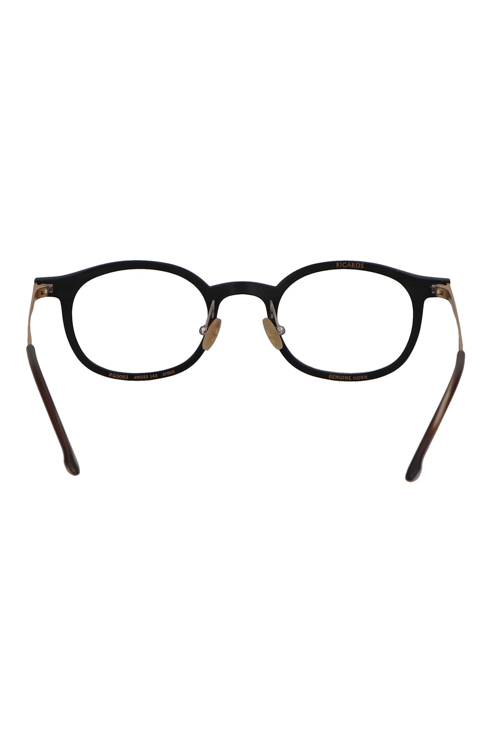 RG0093 Genuine Horn Uni Black&White Clear Lens