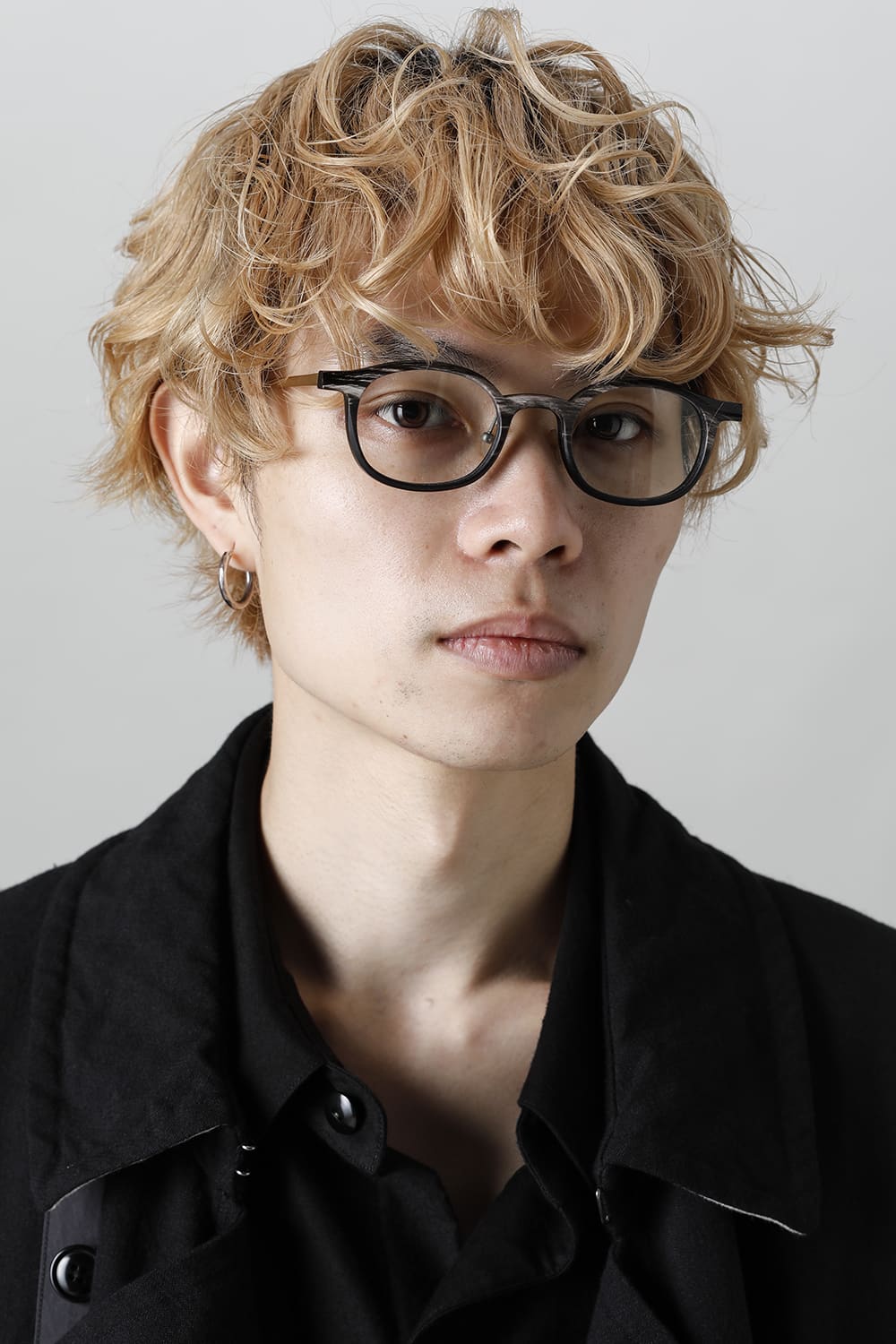 RG0093 Genuine Horn Uni Black&White Clear Lens