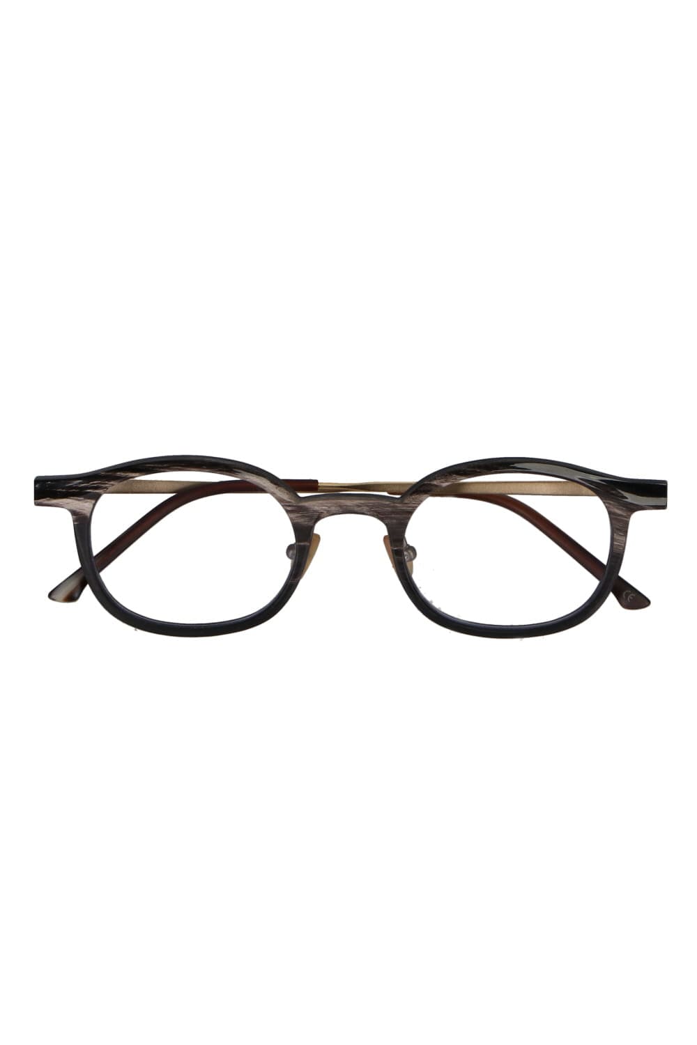 RG0093 Genuine Horn Uni Black&White Clear Lens