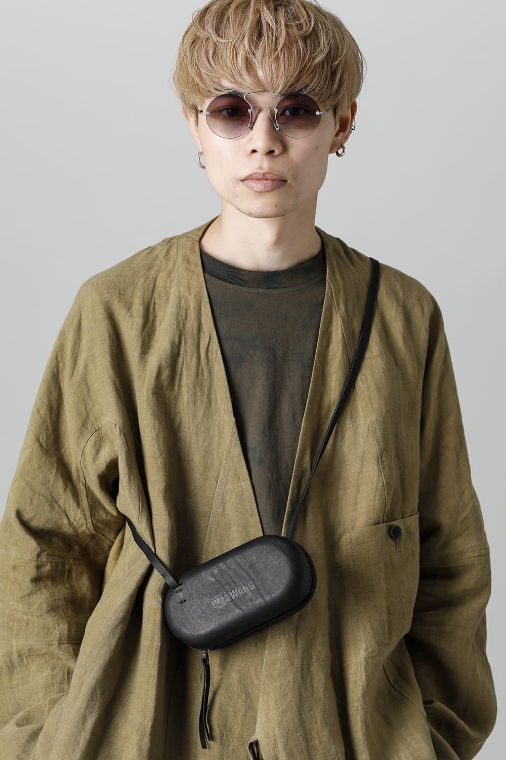 RG00UW9 PINCE-NEZ Round UMA WANG x RIGARDS VINTAGE SILVER / LIGHT GRAY