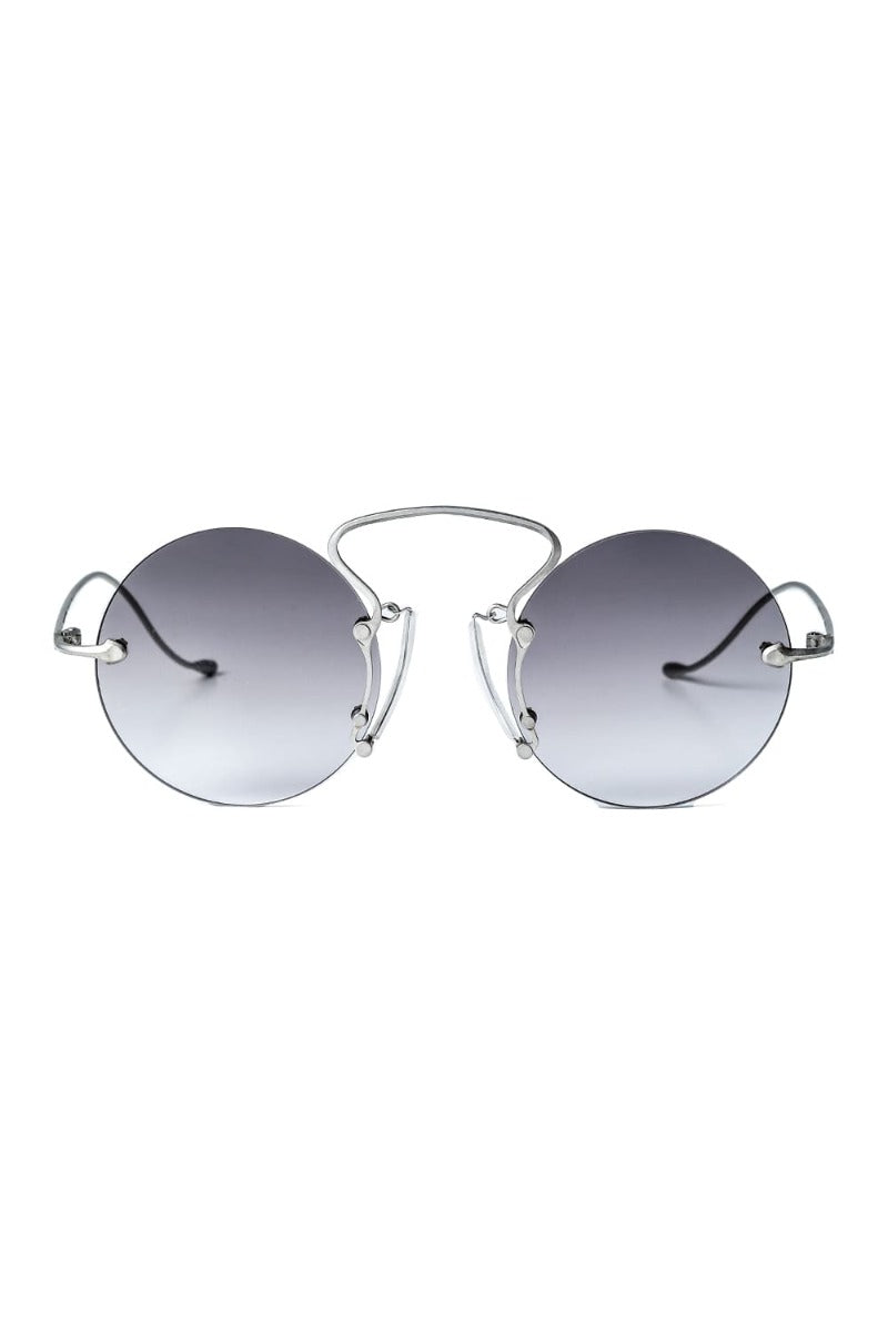 RG00UW9 PINCE-NEZ Round UMA WANG x RIGARDS VINTAGE SILVER / LIGHT GRAY