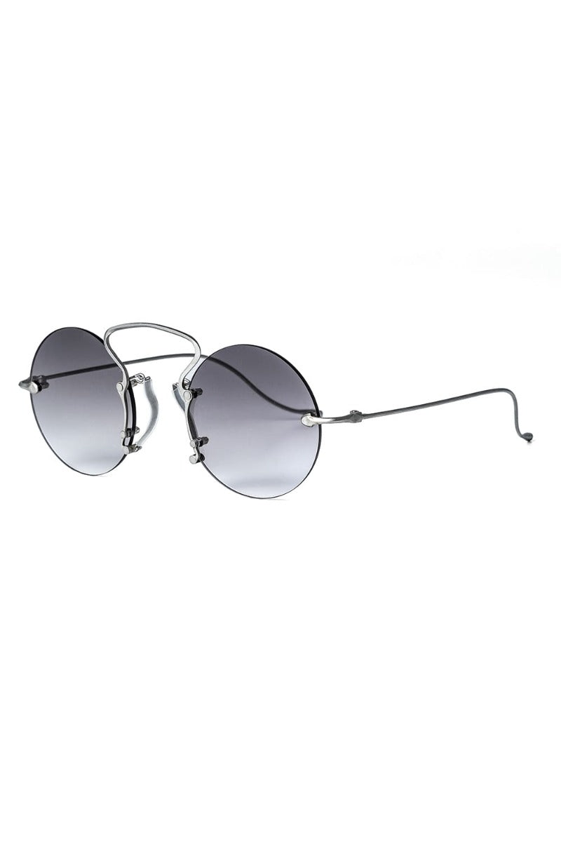 RG00UW9 PINCE-NEZ Round UMA WANG x RIGARDS VINTAGE SILVER / LIGHT GRAY