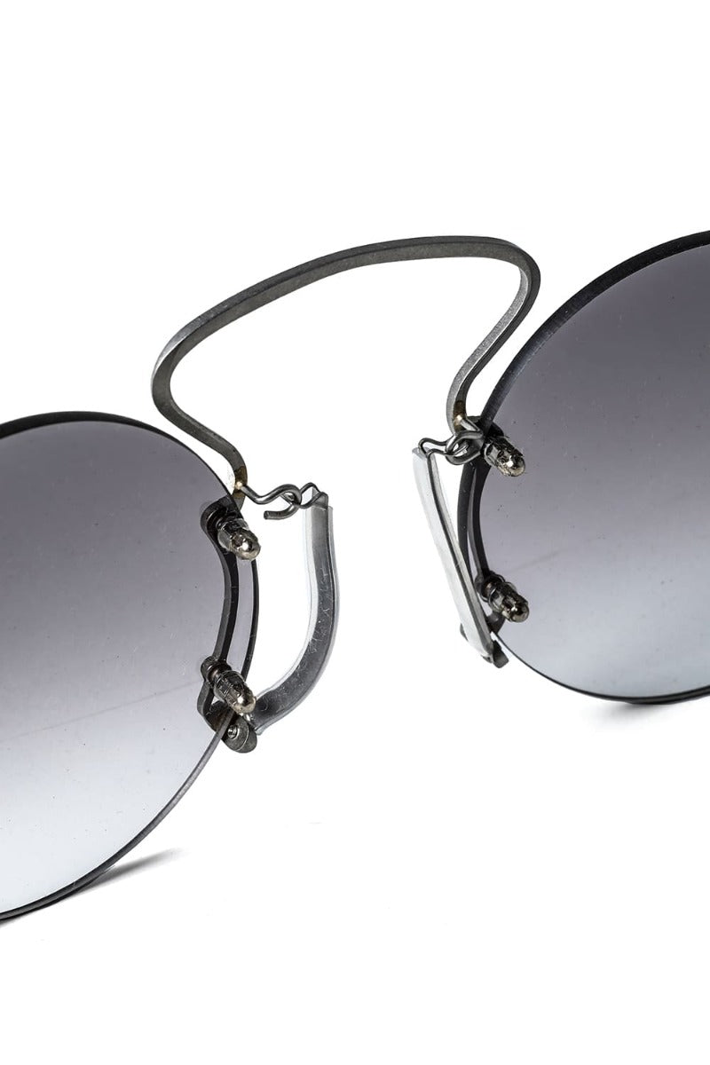 RG00UW9 PINCE-NEZ Round UMA WANG x RIGARDS VINTAGE SILVER / LIGHT GRAY