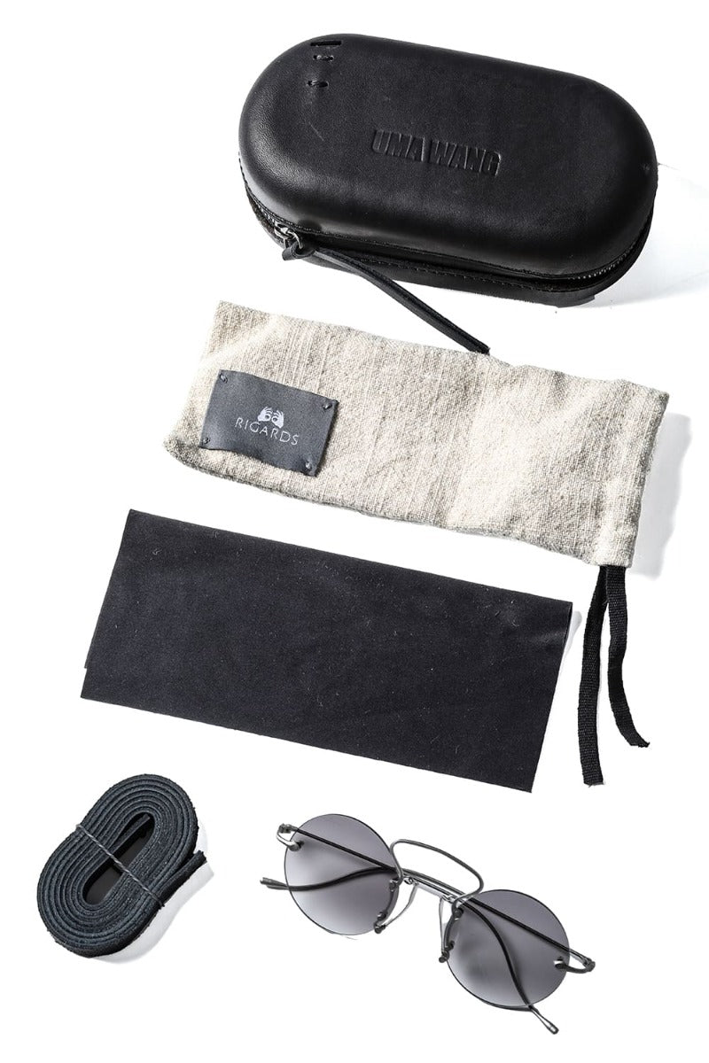 RG00UW9 PINCE-NEZ Round UMA WANG x RIGARDS VINTAGE SILVER / LIGHT GRAY