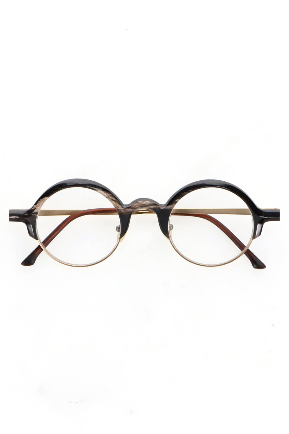 RG0109 Genuine Horn Black&White Clear Lens