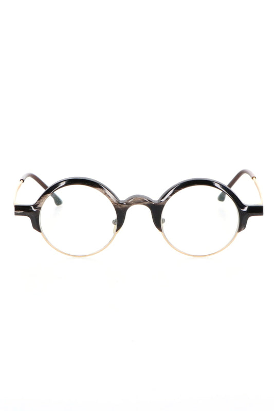 RG0109 Genuine Horn Black&White Clear Lens