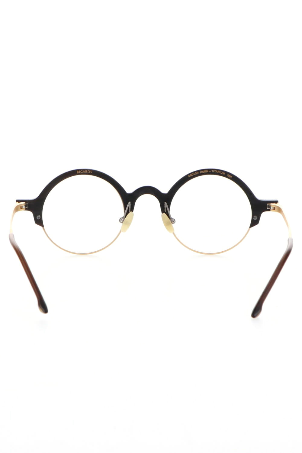 RG0109 Genuine Horn Black&White Clear Lens