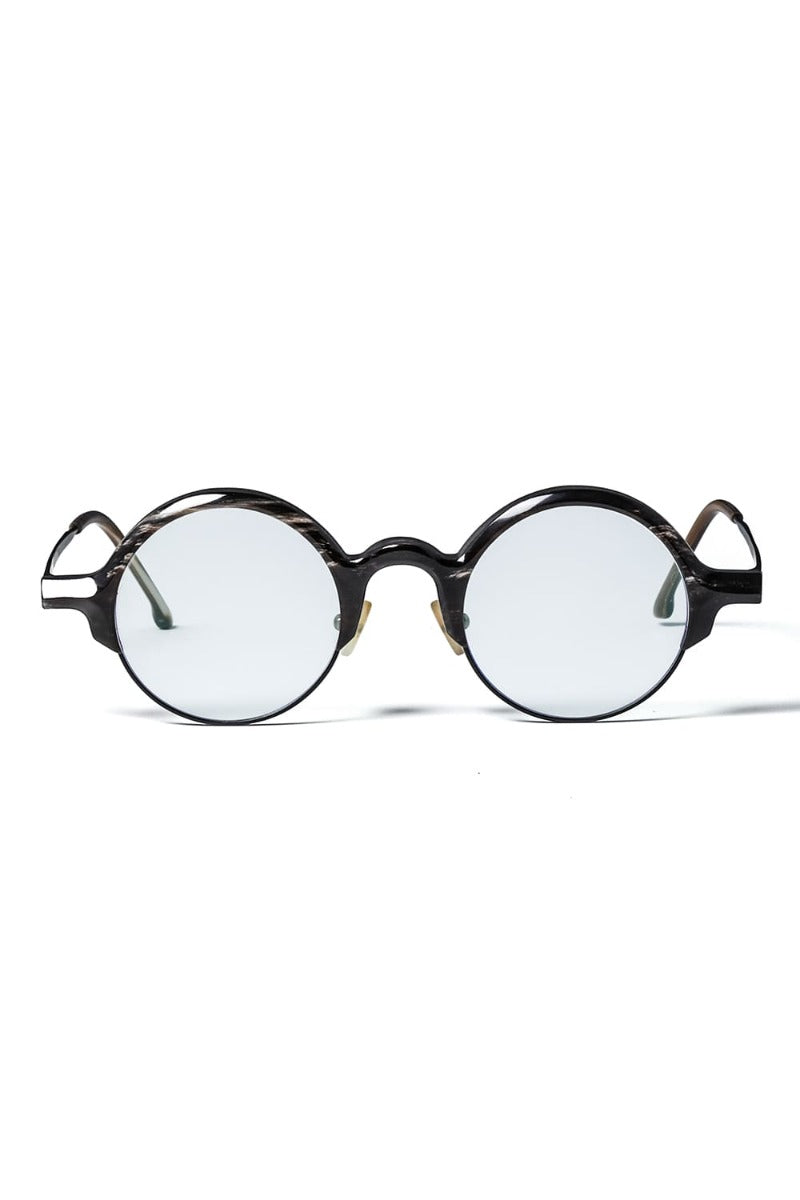 RG0109 Genuine Horn Uni Black&White Clear Lens
