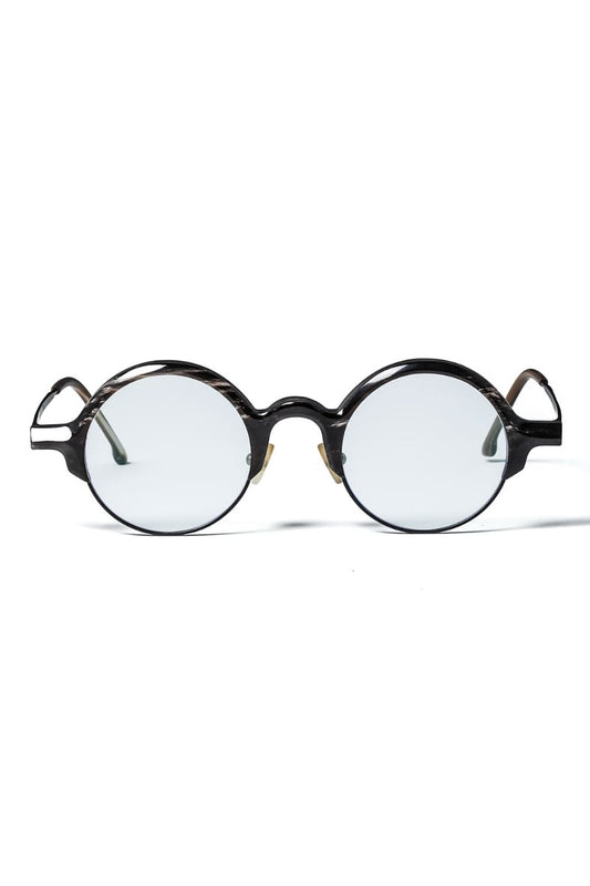 RG0109 Genuine Horn Uni Black&White Clear Lens