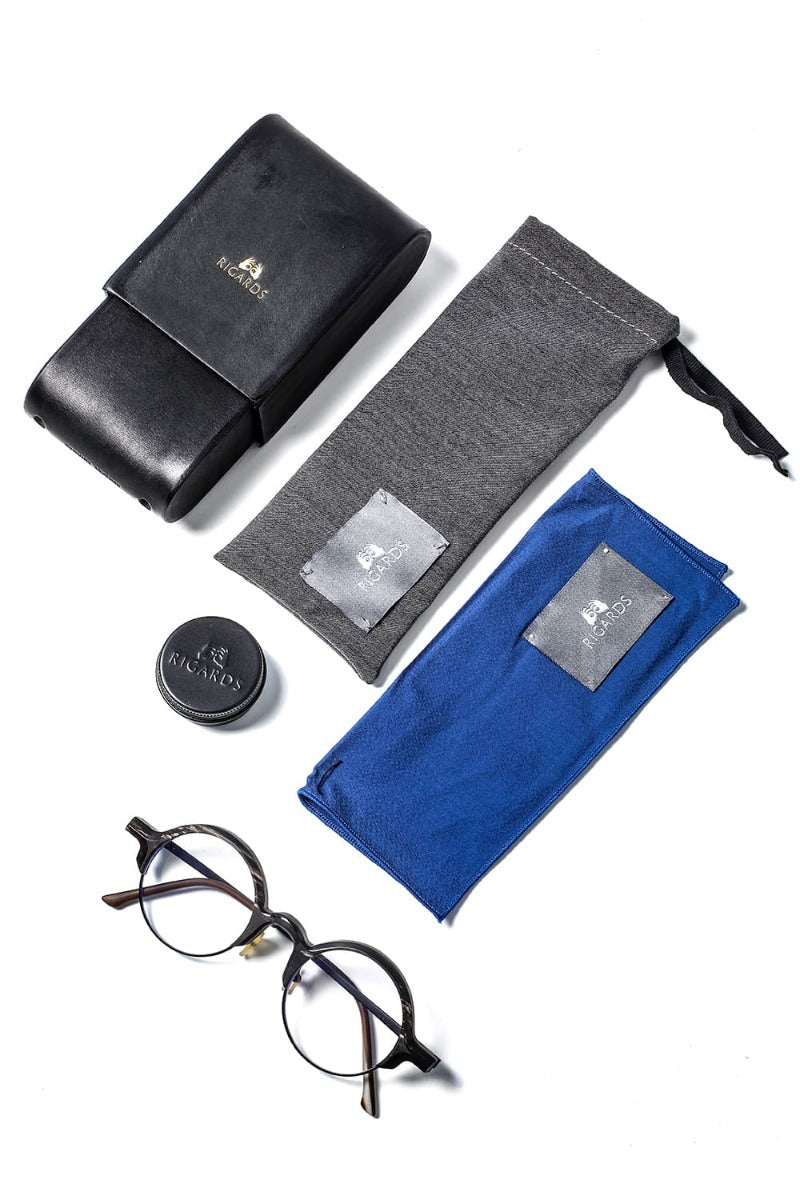 RG0109 Genuine Horn Uni Black&White Clear Lens