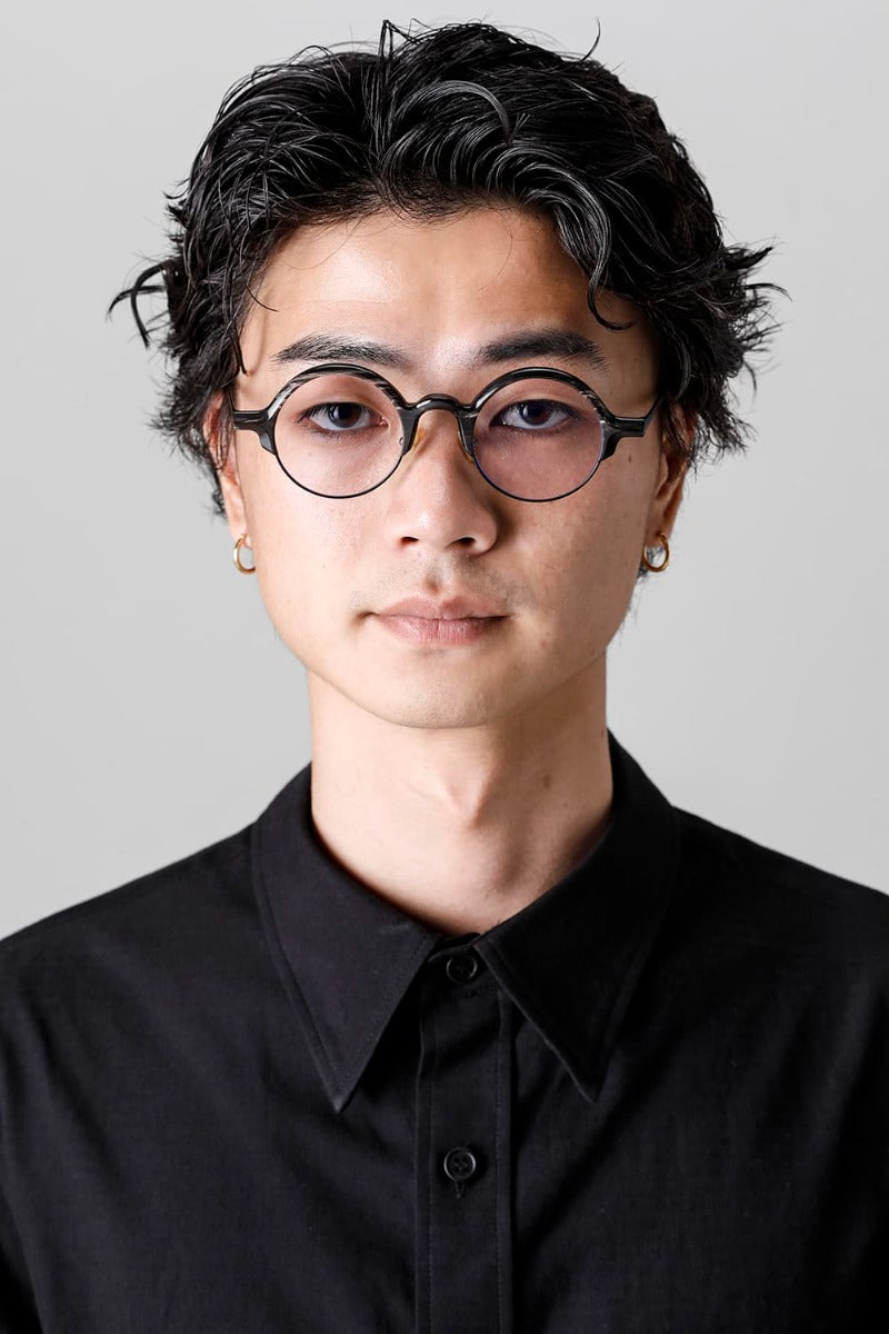 RG0109 Genuine Horn Uni Black&White Clear Lens