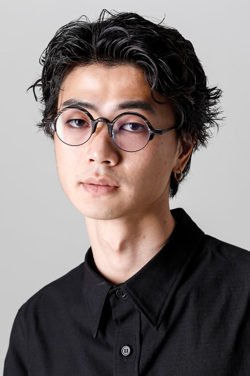 RG0109 Genuine Horn Uni Black&White Clear Lens